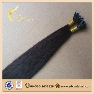 porcelana Nano Tip Hair 100% Human Hair Extensions Wholesale High Quality Cheap Price fabricante