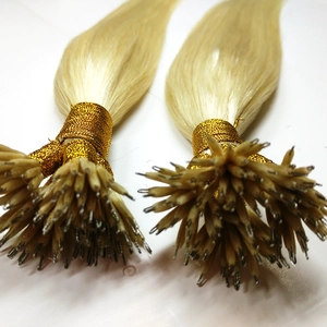 porcelana Nano ring human hair extension nano tip hair virgin remy high quality fabricante
