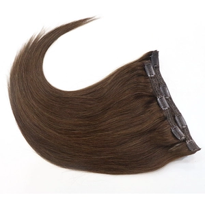 China 2017 hot new product silky straight clip in hair extensions Hersteller