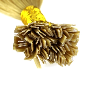 Cina New Arrival Best Selling Hot Italian Glue Wholesale Cheap Indian Flat Tip Remy Hair Extension Keratin Hair produttore