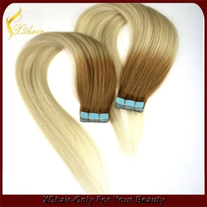 Cina New product hot sale super glue 100% Brazilian virgin remy American blue glue two tone tape hair extension produttore