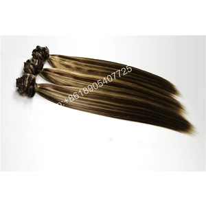 중국 New type Hair flip in/halo human hair Unprocessed Human Hair 20inch Brazilian Virgin Hair Straight flip in hair color 27# 제조업체