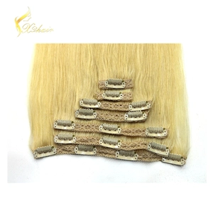 중국 No chemical processed 100% percent brazilian remy human hair natural straight clip in hair extension 제조업체