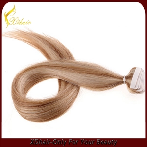 中国 No shedding no tangle new style blue glue 100% Brazilian virgin remy hair Germany blue glue beautiful colored tape hair extension メーカー
