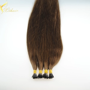 중국 One Donor 100% human hair factory price blonde hair i tip aaa hair extensions wholesale 제조업체