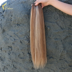 Cina Piano color Remy Virgin Brazilian Human Hair Machine Weft/Hotsale Brazilian Human Hair Weaving produttore