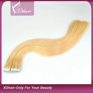 porcelana Seamless Skin PU Weft Remy Virgin Double Drawn Human Hair Tape Hair Extension Indian Hair Brazilian Hair Russian Hair Peruvian Hair fabricante