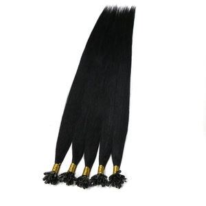 China Silky Straight Nail Tip Hair Extension 100% Virgin Brazilian Human Hair Glossy & Shedding Support Wholesale/Retail Hersteller