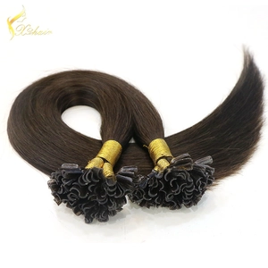porcelana Straight double drawn 1g/standard u tip hair nail tip human hair extension qingdao hair factory fabricante