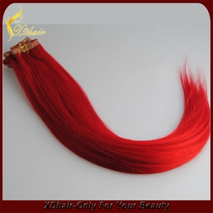Cina Superiore di prezzi di fabbrica vrigin fermo per lacci remy nell'estensione dei capelli nessun spargimento del groviglio doppio disegnato produttore