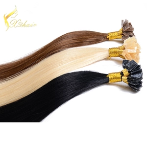 porcelana Top grade AAAAAAAA 1g/0.5g/0.7g per strands I/u/v TIP nail keratin hair fabricante