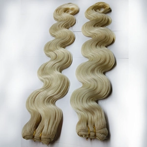 Cina Top quality body wave human hair wave curly hair extension european hair produttore