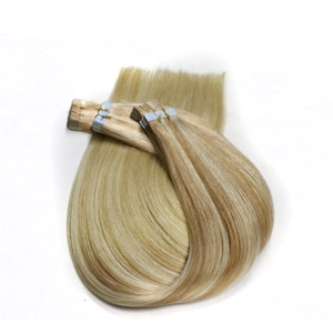 China Unprocessed Kinky Straight Weave Hair Indian Tape Hair Extension Indian No Dye Micro Thin Weft Hair Extension manufacturer