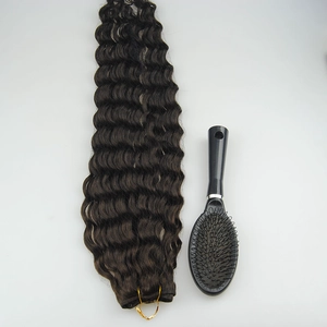 Cina Lordo capelli umani dell'onda profonda arricciatura estensione 100g per pacchetto produttore
