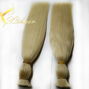 中国 Unprocessed virgin remy human hair bulk highlight blond hair メーカー