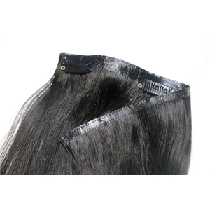 China Virgin Brazilian Human Hair Clip in Hair Extensions Ombre Colored dark color 1# Hersteller