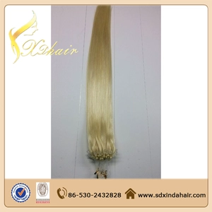 中国 Virgin Malaysian Wholesale kinky curly micro loop hair extension メーカー