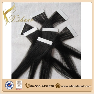 porcelana Virgin peruvian hair extension double drawn color #613 body wave tape in hair extentions fabricante