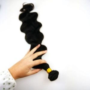 Cina Wavy hair extension machine weft high quality human hair produttore