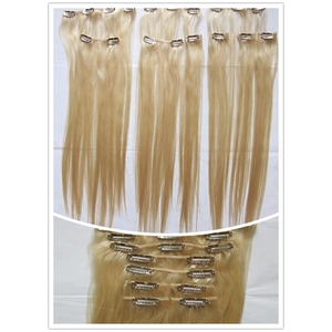 중국 Wholesale Cheap Price Clip in Hair Extension Synthetic Heat Resistant Fiber 16 Clips Hair Accessories Fashional Hair Top Quality 제조업체