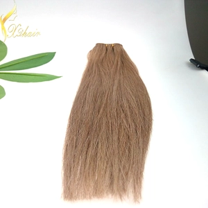 중국 Wholesale Double Drawn Very Thick High Quality Human 120g remy indian hair weft 제조업체