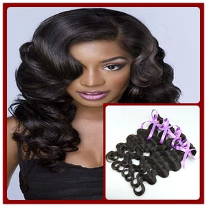 中国 Wholesale Natural Black Peruvian Virgin Hair Human Hair Weft メーカー