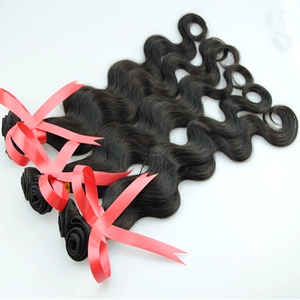 中国 Wholesale Top Quality Human Hair Weft No Shedding No Tangle Hair Raw Hair Dye Any Colors メーカー