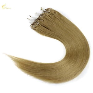 China Wholesale micro loop hair extensions easy loop 1g micro bead hair extension double bead brazilian micro ring loop hair manufacturer
