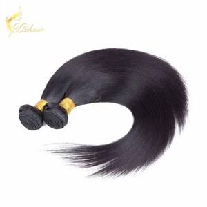中国 brazilian remy hair weft 100% virgin machine double weft virgin brazilian natural color 1b hair 制造商