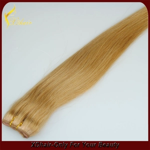 Cina remy brasiliani trama dei capelli umani di estensione # 27 aggrovigliano liberamente spargimento estensione libera dei capelli del tessuto umano produttore