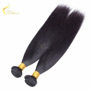 Chine Paquets d'armure de cheveux brésiliens bon marché, cheveux raides brésiliens vierges, trame de cheveux humains bon marché droite soyeuse brésilienne fabricant