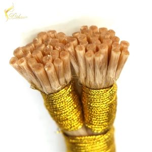 Китай china hair supplier pre-bonded i tip hair extension double drawn stick tip virgin brazilian human hair for women производителя