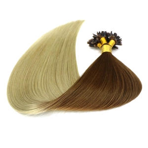 Cina companies looking for distributors ombre color 100% virgin brazilian remy human hair U nail tip hair extension produttore