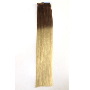 An tSín double drawn double weft skin weft virgin brazilian indian remy human PU tape hair extension déantóir