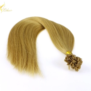 Cina double drawn remy human I tip/Flat tip/Utip hair extensions remi human hair extensions produttore