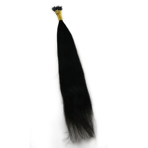 Chine dropshipping wholesale price 1# black virgin brazilian remy human hair nano link ring hair extension fabricant