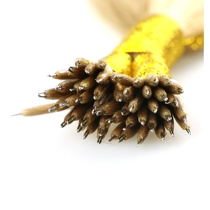 Chine high quality double drawn indian temple hair virgin brazilian remy human hair nano link ring hair extension fabricant