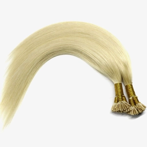Cina hot sale double drawn remy hair extension i tips queen hair company produttore