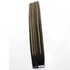 An tSín hot sale two tone balayage virgin brazilian indian remy human PU tape hair extension déantóir