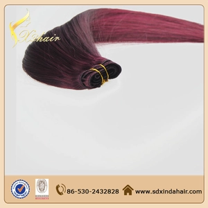 Cina machine made cheap human hair weft produttore
