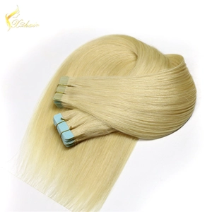 China new design directly factory best quality lighest 100 percent remy human hair super tape no tangle single sided tape extensions manufacturer