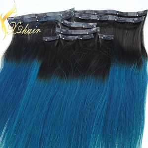 중국 stock 100% human hair blonde peruvian virgin remy hair 18 inch hair extensions clip in 제조업체