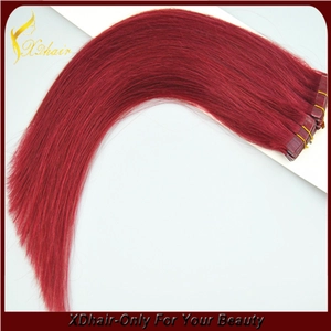 China wholesale 100% unprocessed virgin brazilian hair cheap tape hair extensions Hersteller