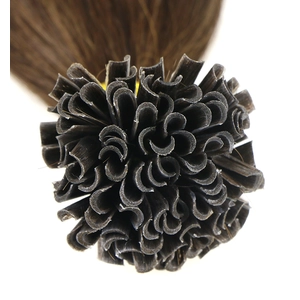 Cina wholesale factory price full cuticle cut from one donor 100% virgin brazilian remy human hair U nail tip hair extension produttore