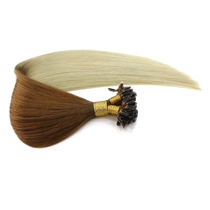 China wholesale factory price full cuticle cut from one donor 100% virgin brazilian remy human hair cheap U nail tip hair extension Hersteller