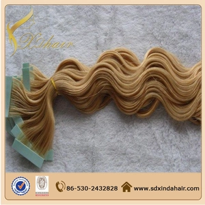 중국 wholesale price pu skin hair weft hair extension 100 tape in hair extentions 제조업체