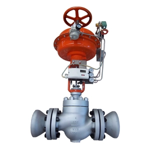 China 4 '' 300B WCB RF pneu fino com válvula de controle de volante. fabricante