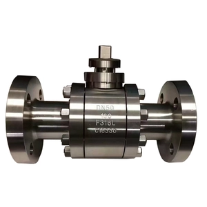 China DN50 PN160 F316L RF flange 3pc porta cheia flutuante nível operado válvula de esfera fabricante