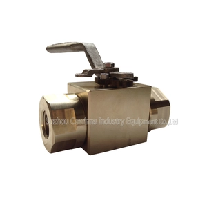 China manual 1/2 '' 150LB ASTM B348 Gr. Conexão PTPT flutuante do assento F-2 PTFE válvula esférica de 3 peças fabricante
