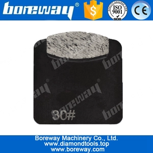 China 1 sixangle segment floor grinding blocks with external plug for scanmaskin floor grinder manufacturer